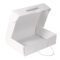 Flat DIY Gift Boxes Paper Quailty With Handle Made By 350Gram Thickness White Art Paper For Gifts,Dress,T shirts, Abayas.(H10*38*27.5Cm) - HBOX-WT