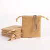 8*10cm Gold Color Velvet Drawstring Pouches