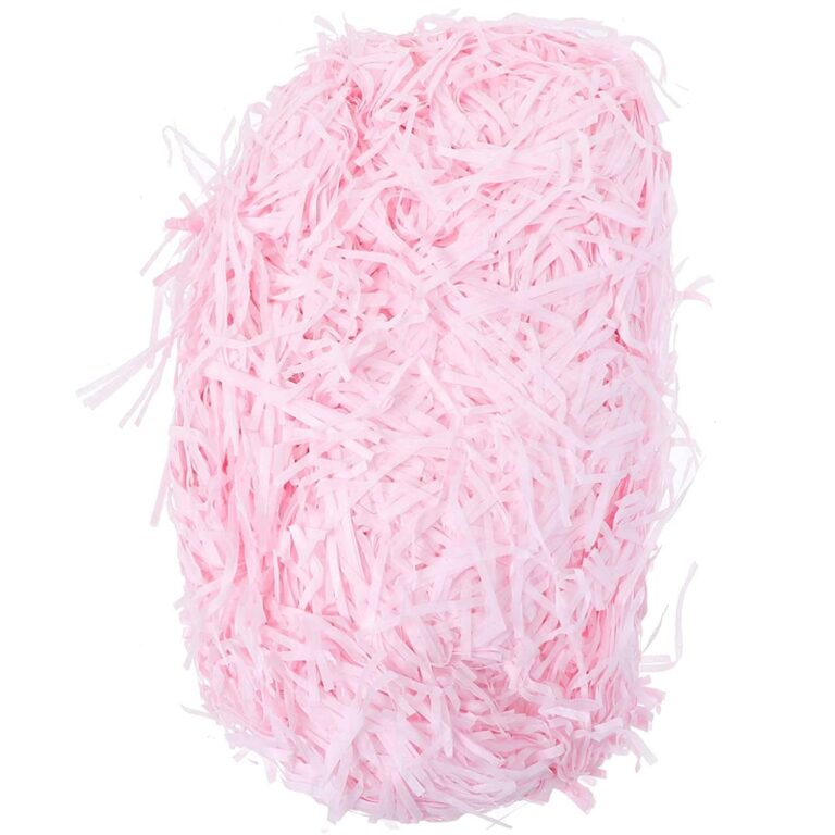 100 gram Light Pink Paper Shreds Eco-friendly Shredded Crinkle Confetti Crinkle Cut Paper Filling Shredded Paper for Gift Box Filling.
