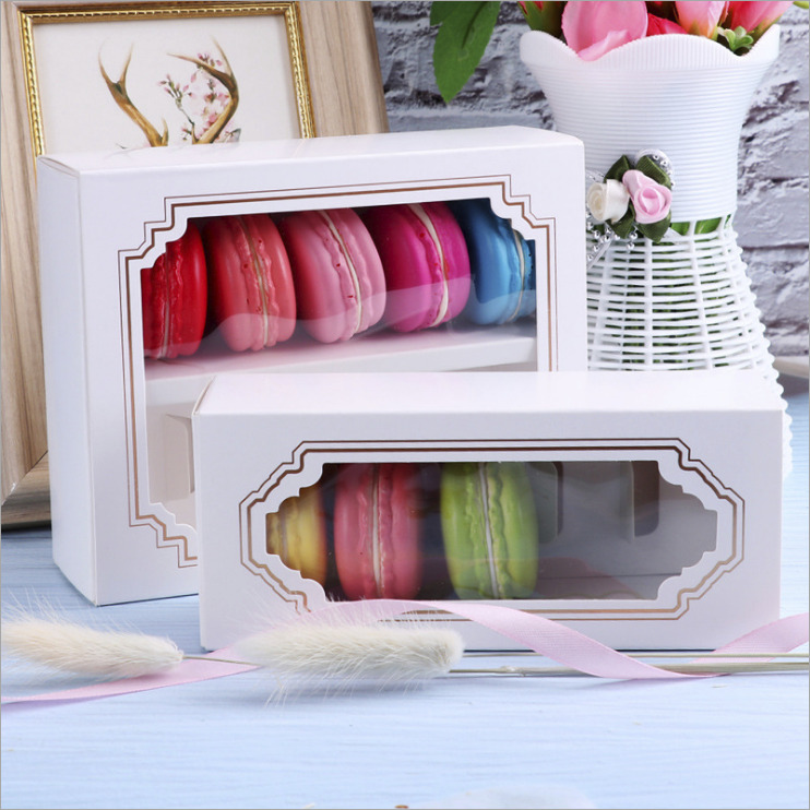DIY Macarons Box Drawer Chocolate Box with Window,Sweet Box,Drawer Box