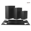 Black Color Flat Cardboard Boxes, Magnet Boxes, for Gifts, Packing, Easy To Fold Style