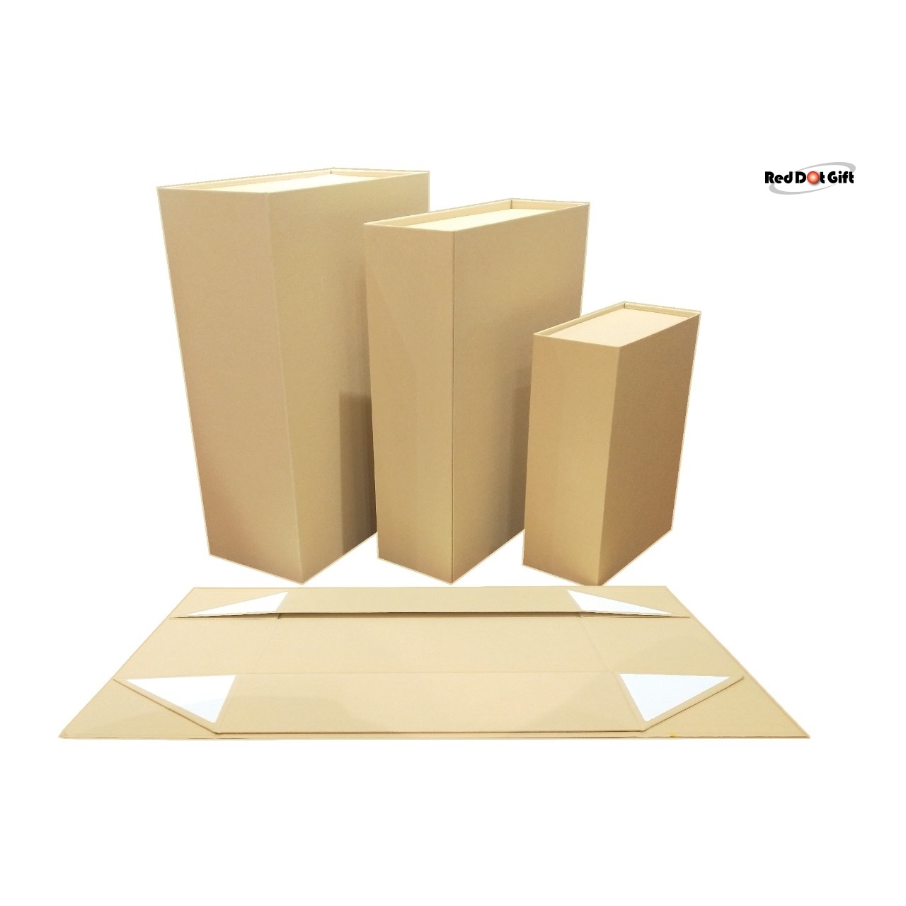 Kraft Color Flat Cardboard Boxes, Magnet Boxes, for Gifts, Packing, Easy To Fold Style