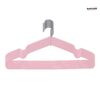 Baby Pink Metal Hangers Shirt Hangers Wire Hangers 40cm Strong Anti-Slip Hangers Space Saving Rubber Coated Hangers Heavy Duty Hangers