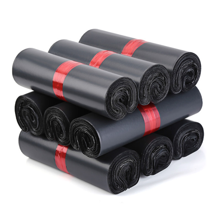 50pcs Black Plastic Envelope Bag ( 4 Sizes ) Matte Finishing Self-seal Adhesive Courier Storage Bags Plastic Poly Envelope Mailer Postal Shipping Mailing Bags