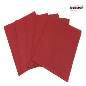 Pack of 50 Sheets Red Color Tissue Paper Gift Wrapping DIY Tissues 50 * 75cm 28Grams, Acid Free for A Variety of Craft, Art and Paper Projects-Shirt Wrap.