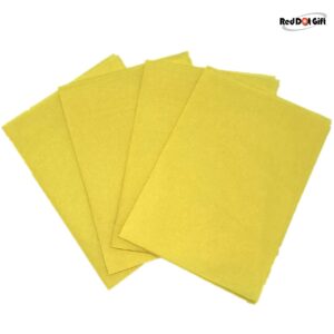 Pack of 50 Sheets Yellow Color Tissue Paper Gift Wrapping DIY Tissues 50 * 75cm 28Grams, Acid Free for A Variety of Craft, Art and Paper Projects-Shirt Wrap.