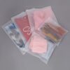 50 Pieces Reusable Matte Storage Bags Frosted Resealable Bags ZipLock Storage Plastic Bags Luggage Organiser Pouch