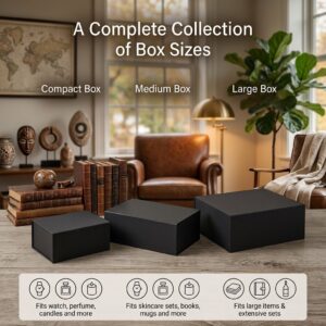 black magnetic gift boxes