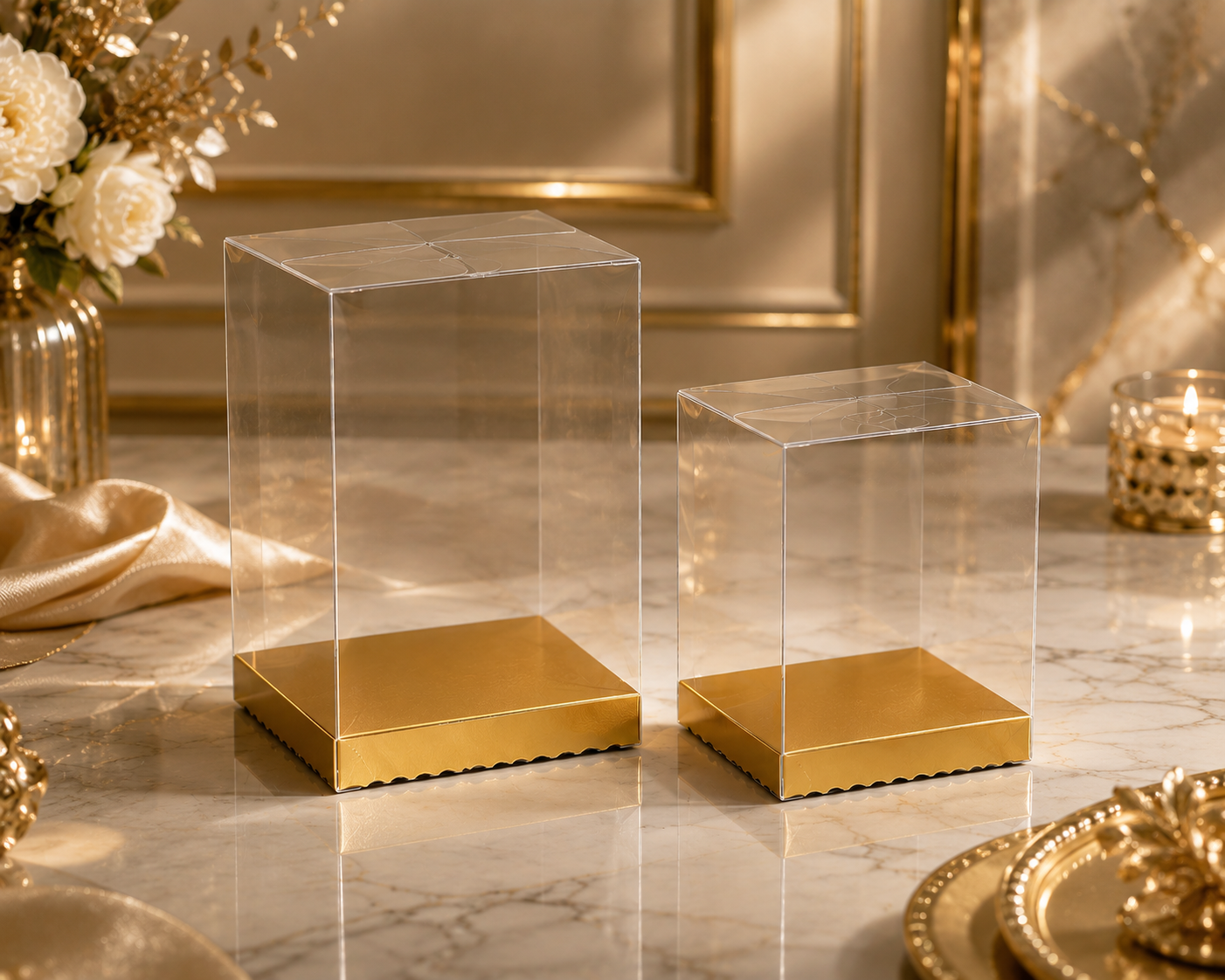 PVC Clear Plastic Favor Boxes – Transparent Gift Display Boxes for Candy, Cupcakes, Jewelry & Crafts – Premium Packaging for Wedding Favors, Parties & Celebrations - Image 4