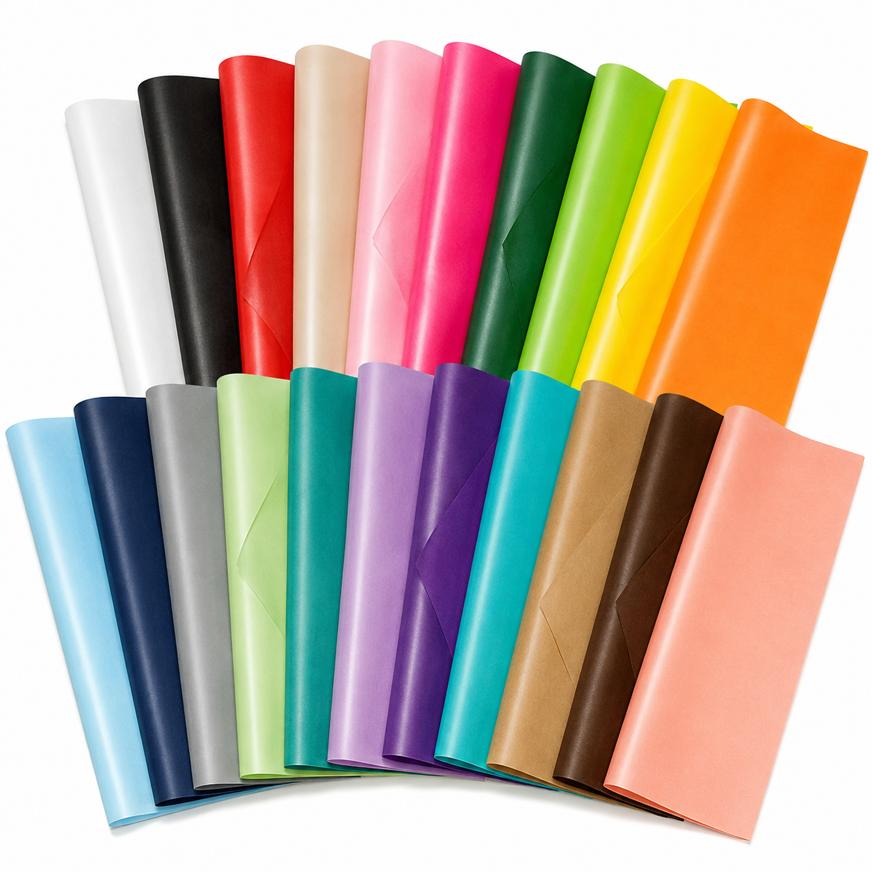 Premium Tissue Paper 50 Sheets (50x75 cm) – 17 GSM Acid-Free Wrapping Sheets for Gifts, T-Shirt Packaging, DIY Art & Craft Projects.