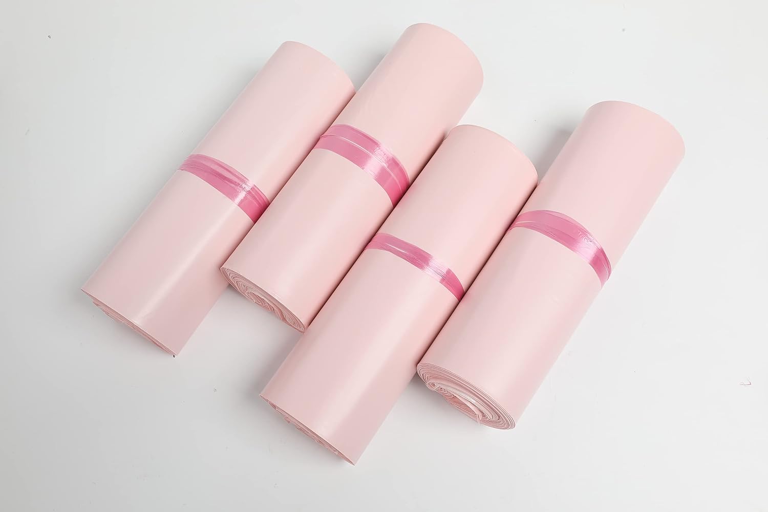 50-Pack Baby Pink Poly Mailers – Heavy-Duty Matte Finishing Plastic Shipping Envelopes, Self-Seal Adhesive Courier Storage & Postal Mailing Bags with Opaque Inner Lining. - Image 2