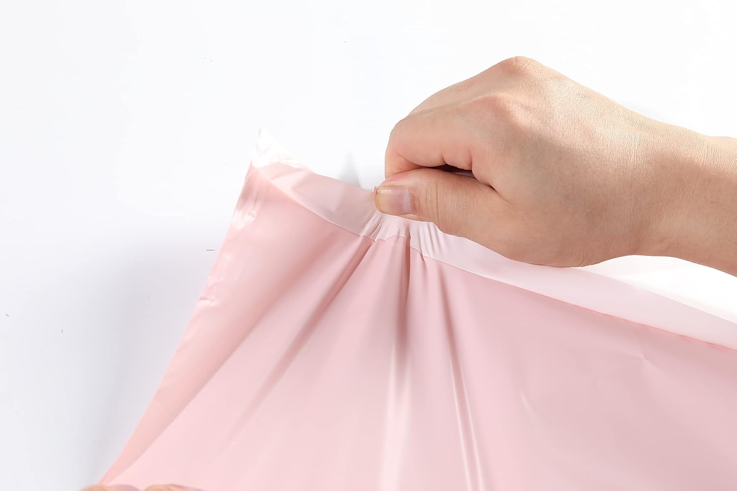 50-Pack Baby Pink Poly Mailers – Heavy-Duty Matte Finishing Plastic Shipping Envelopes, Self-Seal Adhesive Courier Storage & Postal Mailing Bags with Opaque Inner Lining. - Image 3