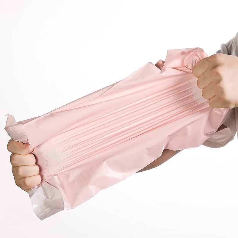 50-Pack Baby Pink Poly Mailers – Heavy-Duty Matte Finishing Plastic Shipping Envelopes, Self-Seal Adhesive Courier Storage & Postal Mailing Bags with Opaque Inner Lining. - Image 4