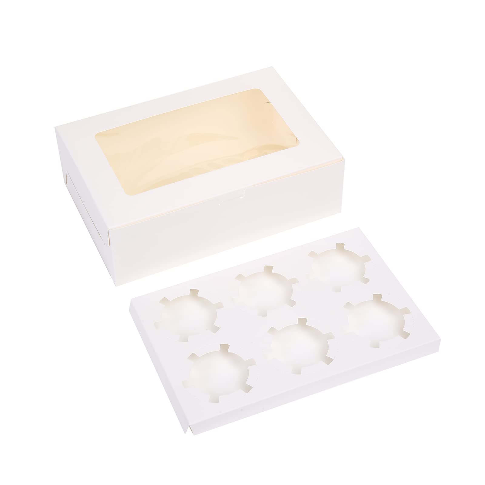 White Paper Cupcake Box