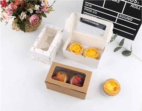 Kraft Paper Cupcake Box (Pack of 12)