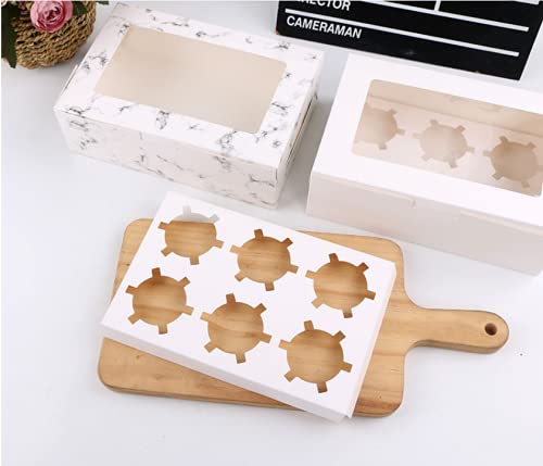 Marble Design Cupcake Box