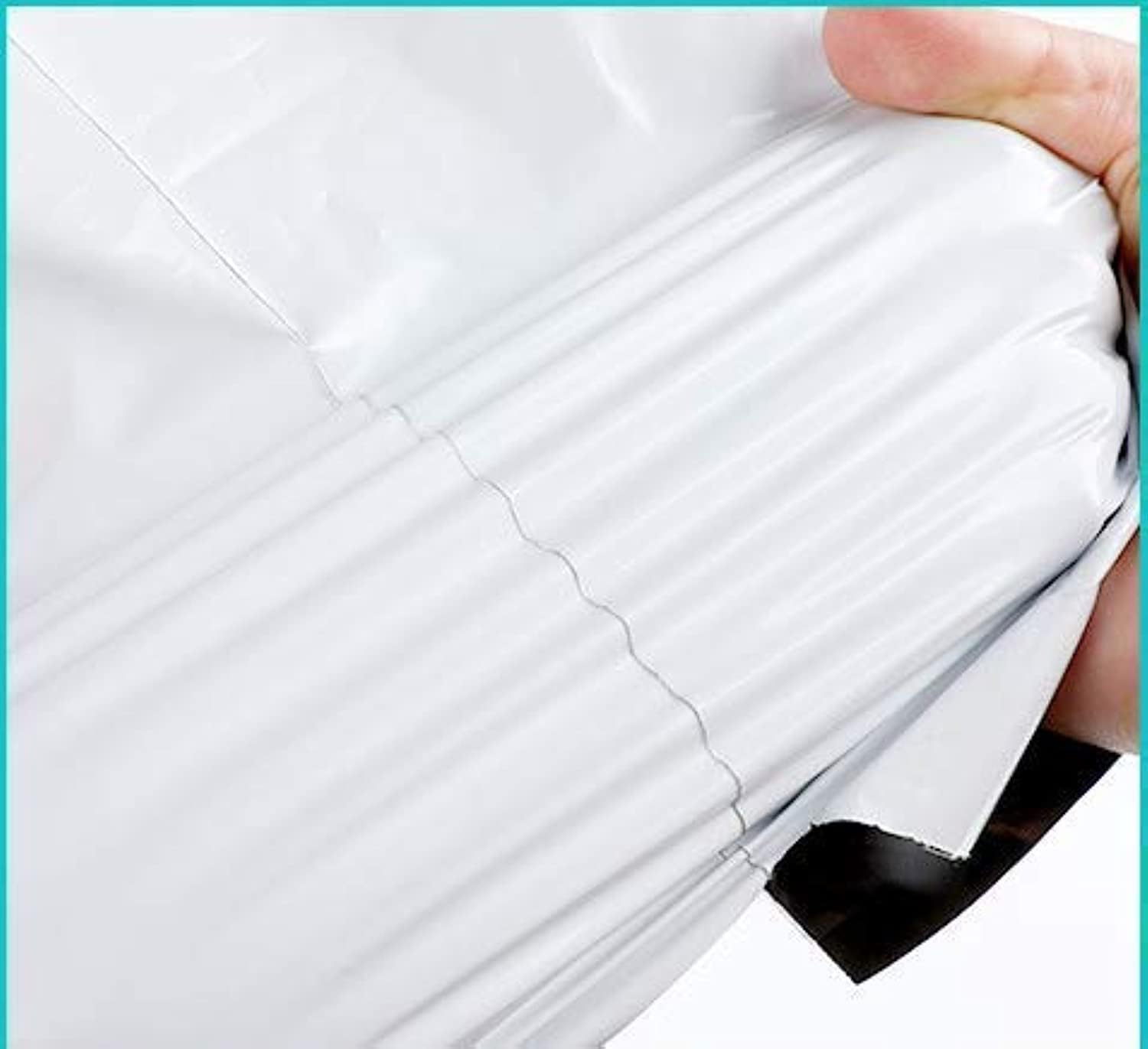 "100-Pack White Poly Mailers"