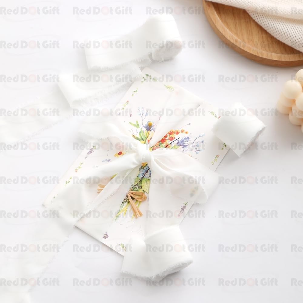 Ribbon 3 Rolls Chiffon Ribbons Packed, 1.5" x 7Yd Wrapping Ribbon Set for Gift Wrapping, Wedding Decor, Wedding Invitations, Bouquet Wrap, Flower Bouquet, Bridal Bouquets, DIY Crafts - Image 15