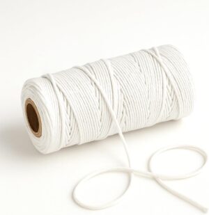 Butcher's White Twine (2 color) 100% Cotton Cooking String for Tying Meat, Roasting, Turkey, Baking & Sausage Making | Food Safe Wraps Cord for Kitchen & Crafts