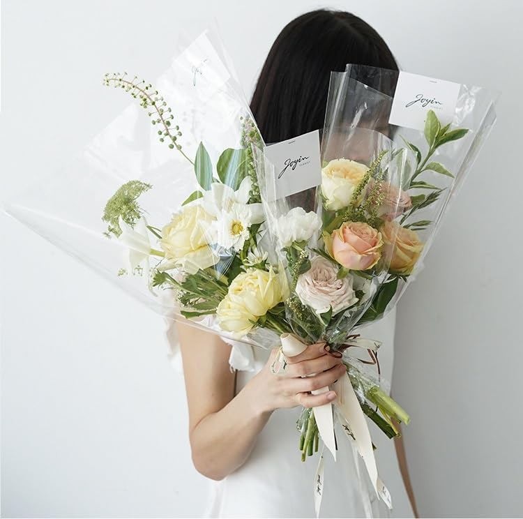 Clear Cellophane Wrap Roll (3 Sizes Options)Transparent Wrapping Cellophane for Flower Baskets Gift Wrap Crafts Supplies, Flower Wrap, Gift Wrap - Image 3
