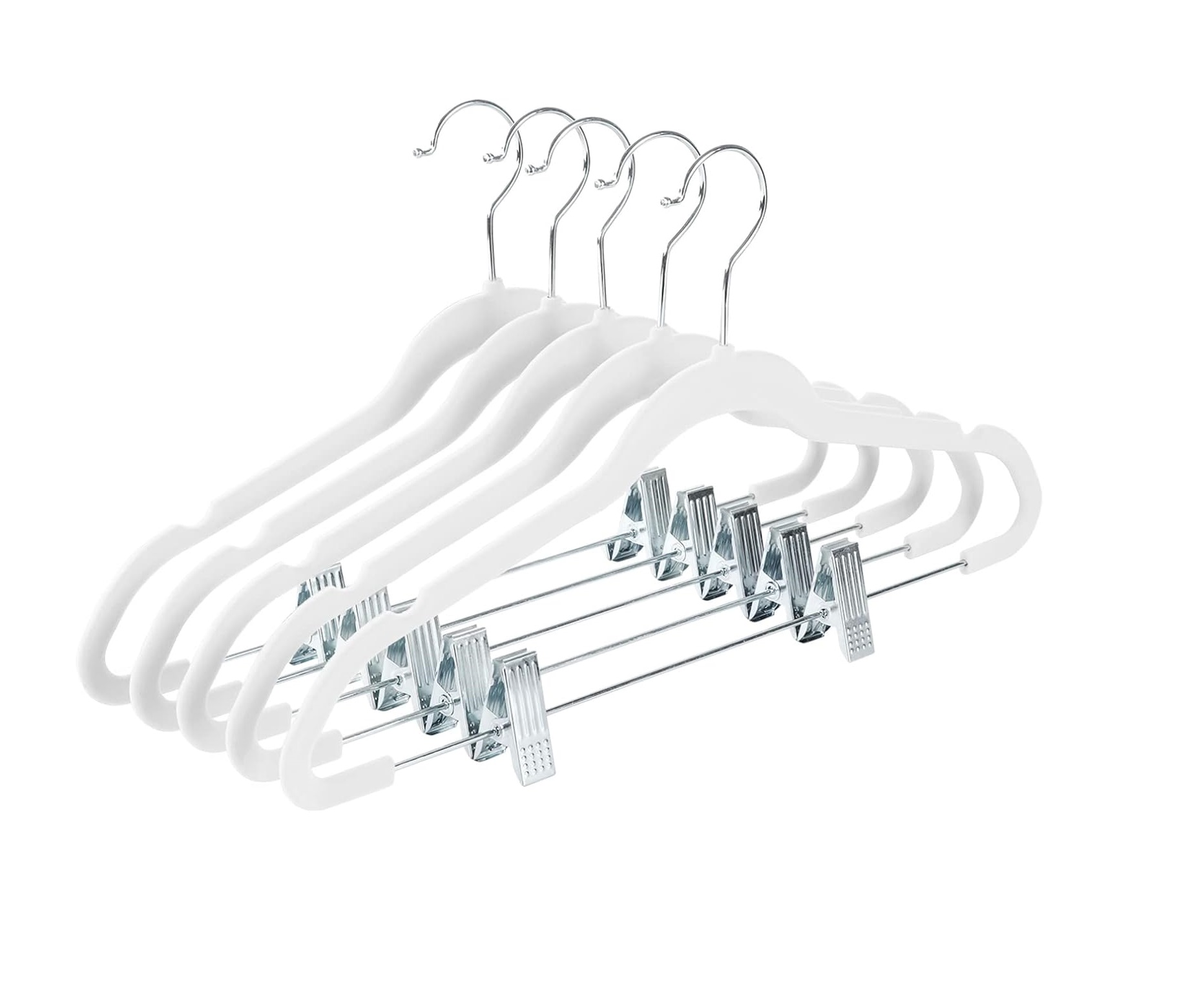 42cm White hanger with clip