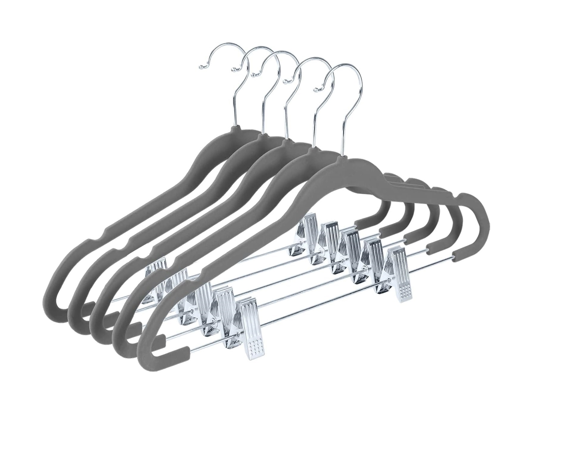 42cm Grey hanger with clip