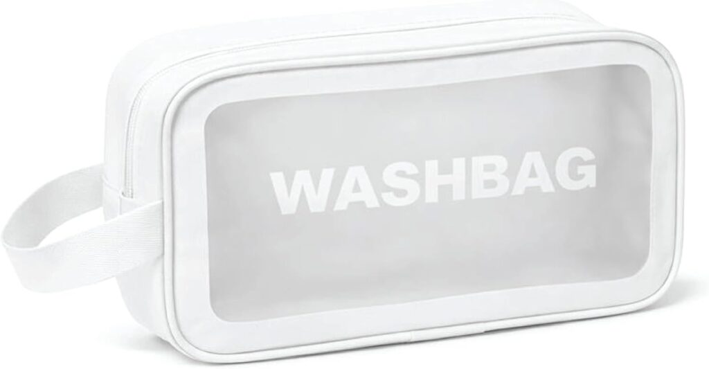 waterproof travel toiletry bag clear PVC wash bag