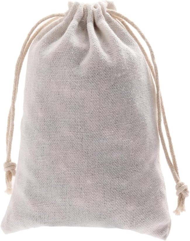 Cotton Canvas Gift Bags – Drawstring Pouches for Jewelry Packaging, Wedding Favors, Birthday Parties, and Small Gifts ( 9 Sizes ) - Image 10