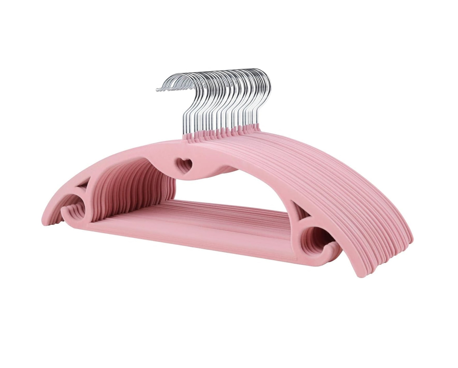 ManGotree Velvet Hangers with Cascade Hole, Non-Slip Rounded Clothes Hangers, Sturdy Felt Hangers, Space-Saving Suit Hangers for Sweaters, Pants, Dresses, Skirts, and Coats - Image 9