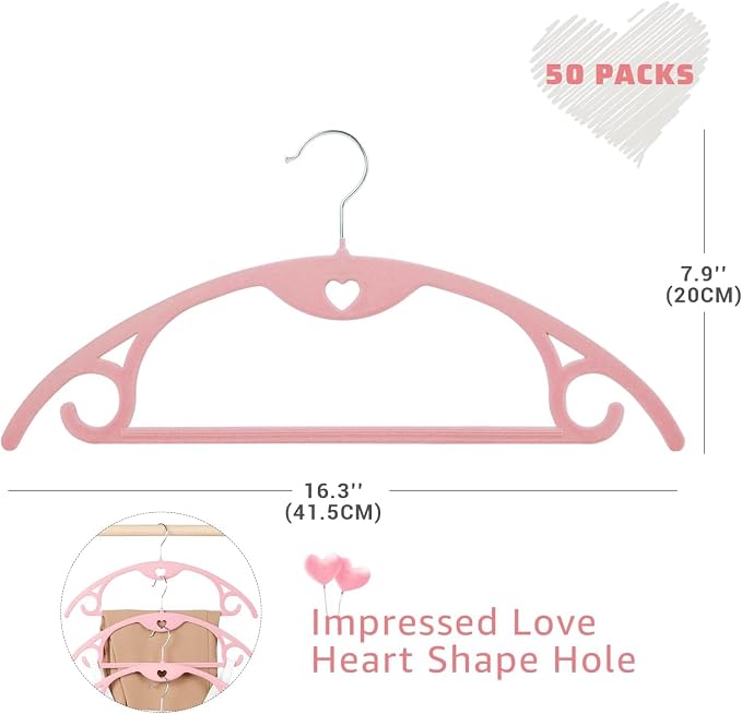 ManGotree Velvet Hangers with Cascade Hole, Non-Slip Rounded Clothes Hangers, Sturdy Felt Hangers, Space-Saving Suit Hangers for Sweaters, Pants, Dresses, Skirts, and Coats - Image 6