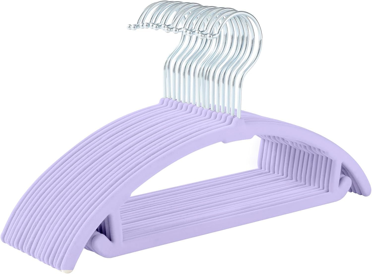MIZGI Velvet Baby Hangers,No Shoulder Bump Children‘s Hangers for Baby ,Infant & Toddler Clothes, Durable Space Saving Non Slip Hangers for Everyday Closet Use - Image 4