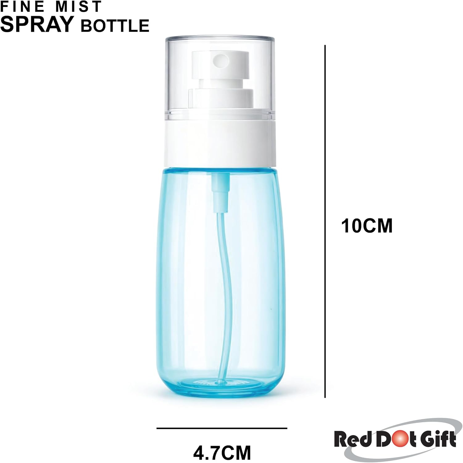 Red Dot Gift 3-Piece Travel Spray Bottle Set - 100ml Leak-Proof Fine Mist Atomizer, Refillable Portable Containers for Skincare, Perfume, Alcohol & Cleaning - PET Material (3 Color Mixed). - Image 2