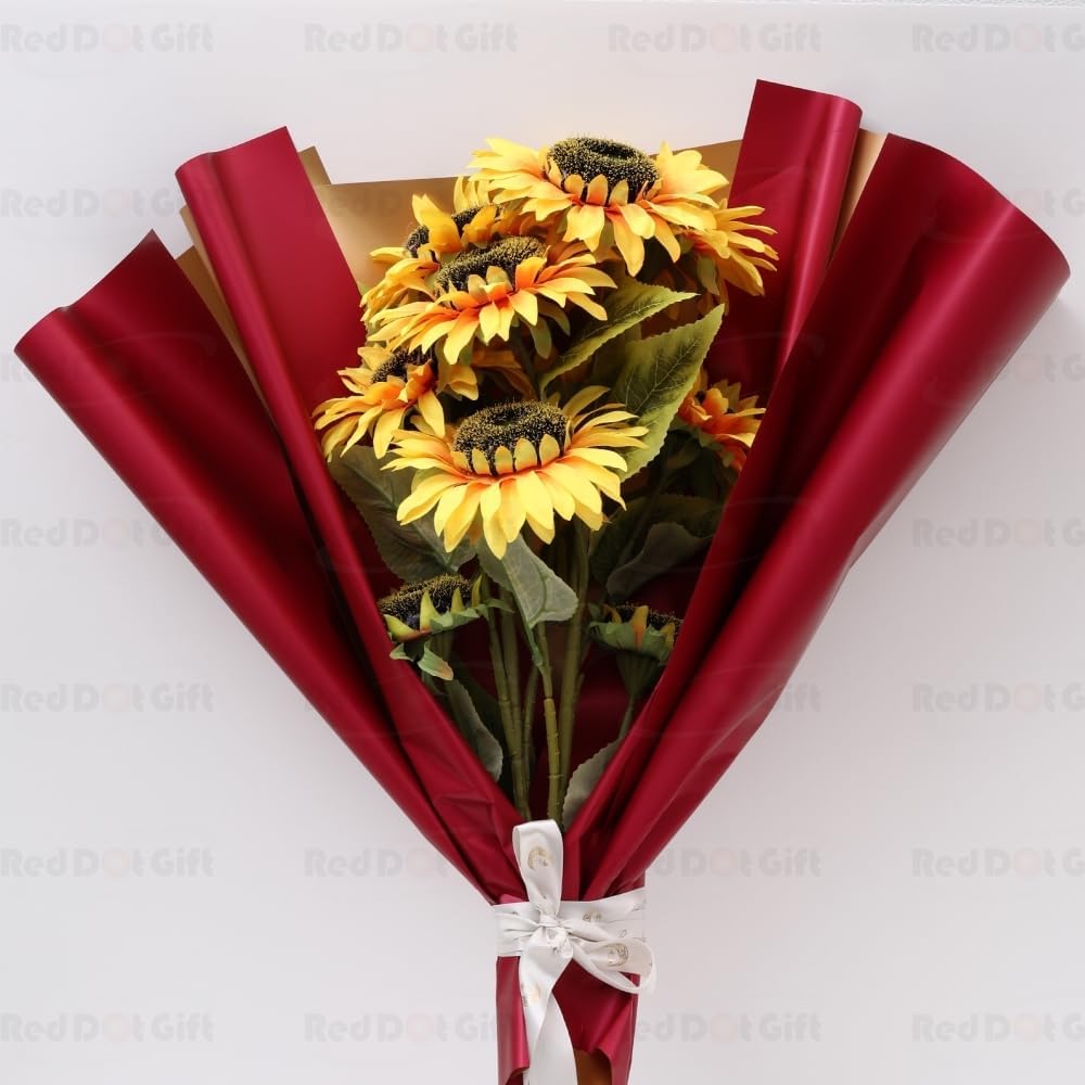 two tone flower wrapping paper bouquet wrapping option