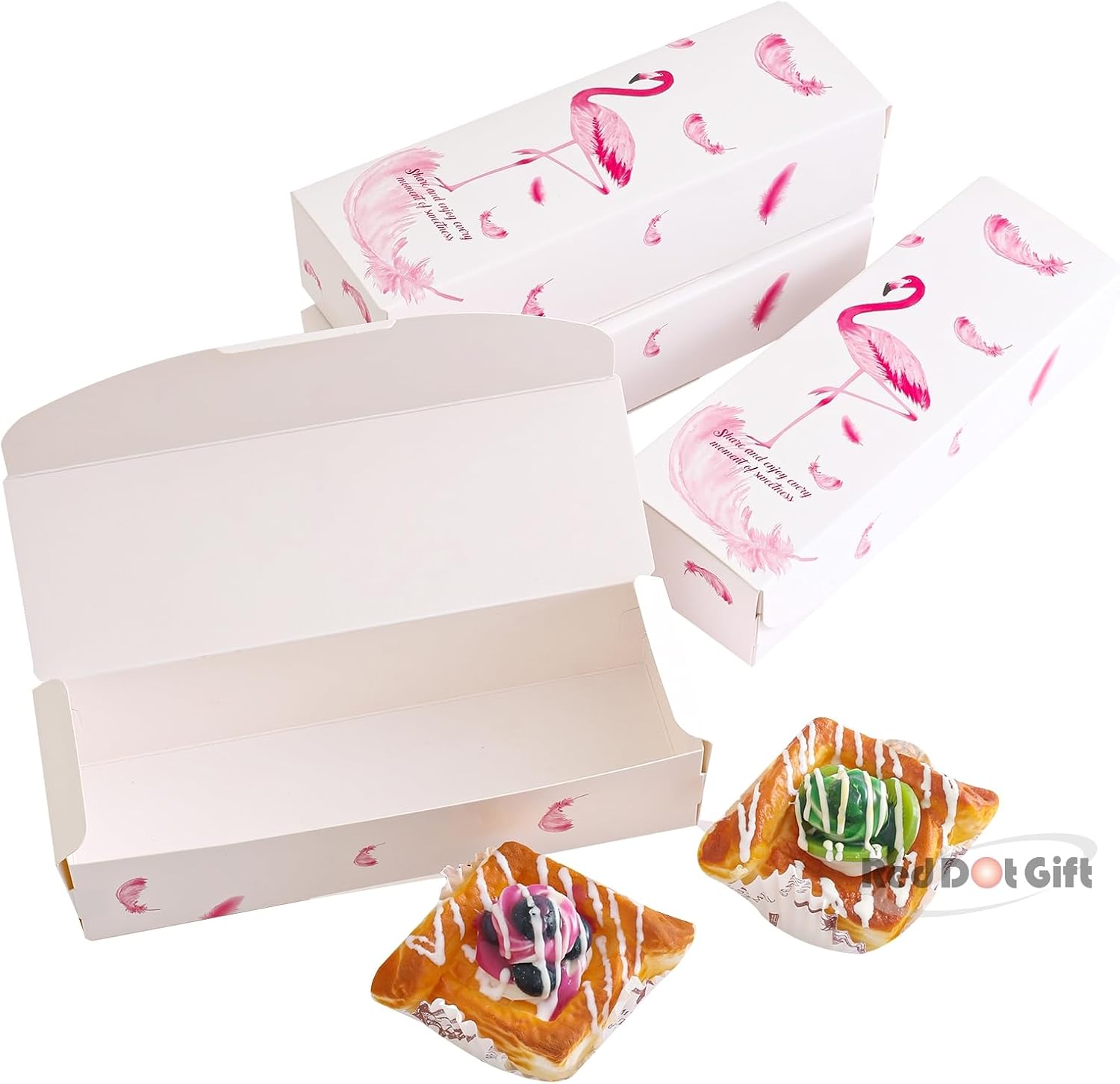 Rectangle Boxes, Cardboard Biscuit Boxes, Cookie Packaging Containers, Baking Cake Chocolate Storage Party Supplies Wedding Gifts. (Size: 21.5x7x5 cm) - Image 7