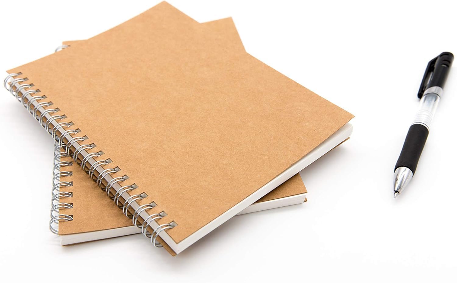 Red Dot Gift® A5 Brown Notebooks, Soft Cover Spiral Notebook Journal, Blank Sketch Book Pad, Wire bound Memo Notepads Diary Notebook Planner with lined Paper. - Image 6