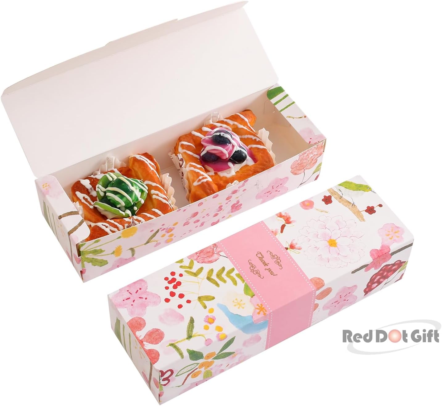 Rectangle Boxes, Cardboard Biscuit Boxes, Cookie Packaging Containers, Baking Cake Chocolate Storage Party Supplies Wedding Gifts. (Size: 21.5x7x5 cm) - Image 5