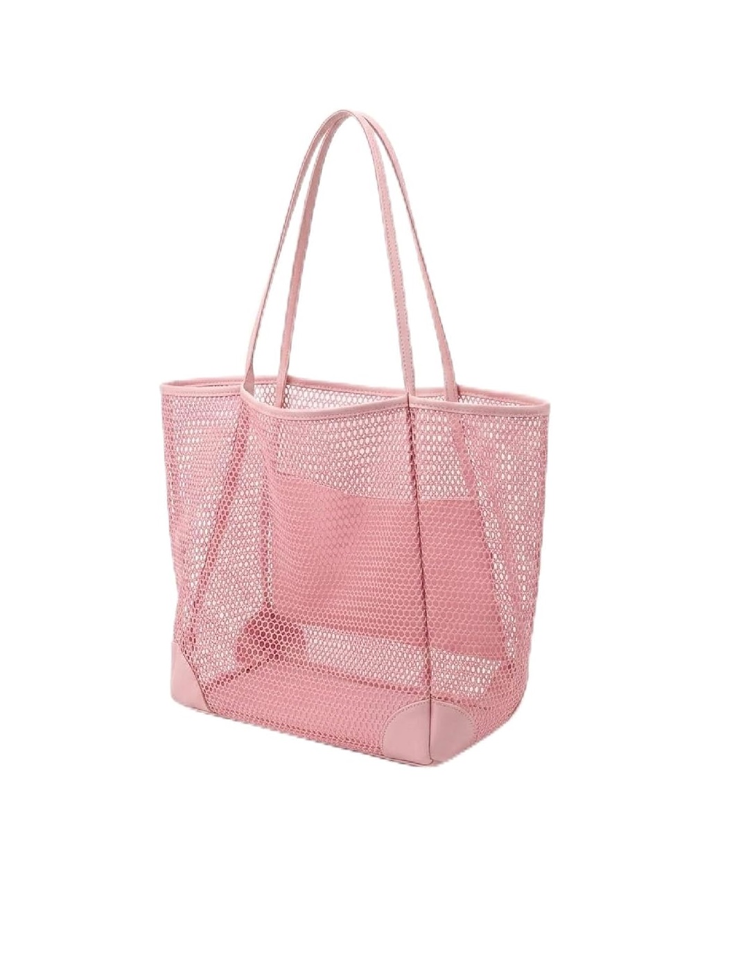 Red Dot Gift Mesh Beach Bag - Large Foldable Tote Bag with Zippered Pocket, Lightweight Breathable Sandproof Shoulder Bag for Vacation, Swimming & Gym | Mesh Beach Bag. - Image 12