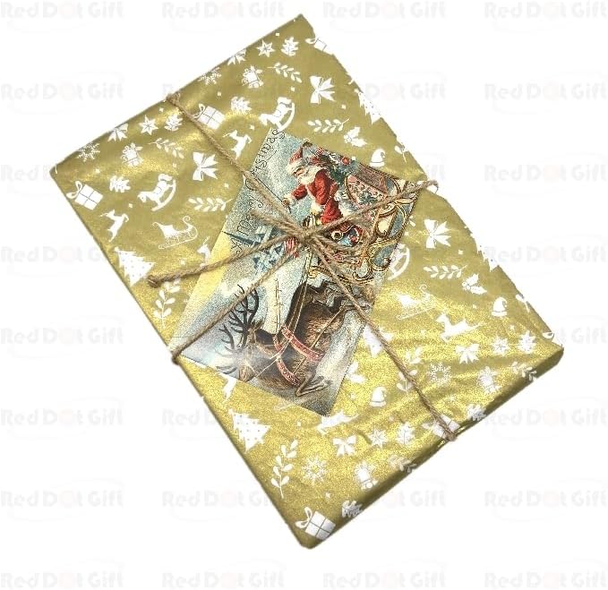 Red Dot Gift 25 Sheets Christmas Metallic Tissue Paper (50x70cm, 9-Color Options) – Bulk Decorative Wrapping Paper for Gift Bags, Holiday, Birthday, and New Year - Image 13