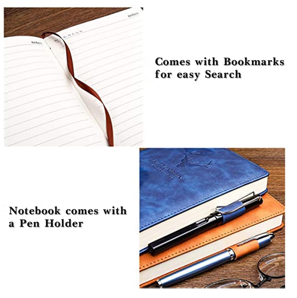 hardcover journal with ribbon bookmark