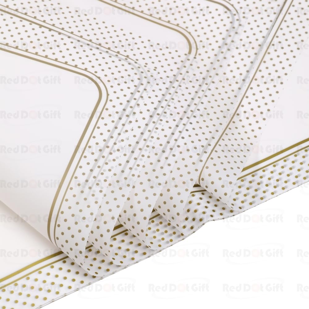 Red Dot Gift Pack of 20 Sheets The Magic of Love Gift Wrapping Paper Size 57x57cm,Waterproof Flower Bouquet Wrapping Paper Used for DIY Crafts,Floral Wrapping Paper,Wrapping Paper for Flower Bouquet - Image 4