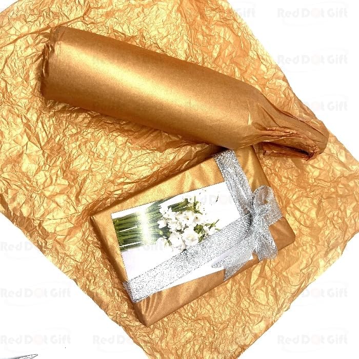 Red Dot Gift 25 Sheets Christmas Metallic Tissue Paper (50x70cm, 9-Color Options) – Bulk Decorative Wrapping Paper for Gift Bags, Holiday, Birthday, and New Year - Image 7