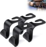 black back seat organizer hooks for grocery bags