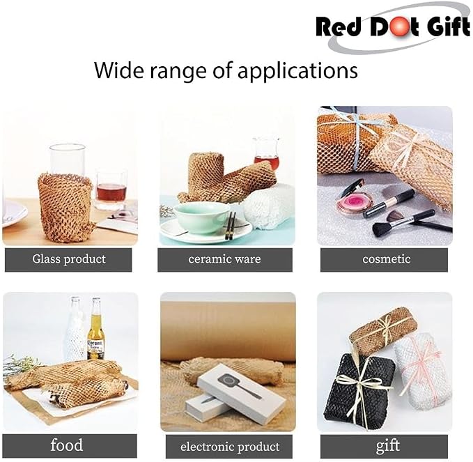 Premium Honeycomb Wrap Paper Roll – Eco-Friendly Perforated Kraft Cushioning Packaging & Shock-Absorbing Protective Material for Shipping, Fragile Item Moving, Parcel Packing, Glassware Protection & Decorative Wrapping - Image 8
