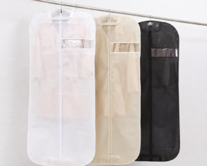 Premium Breathable Garment Bags – Dust-Proof Suit & Dress Covers with Clear Viewing Window and Sturdy Full-Length Zipper for Abayas, Gowns, and Long Coats