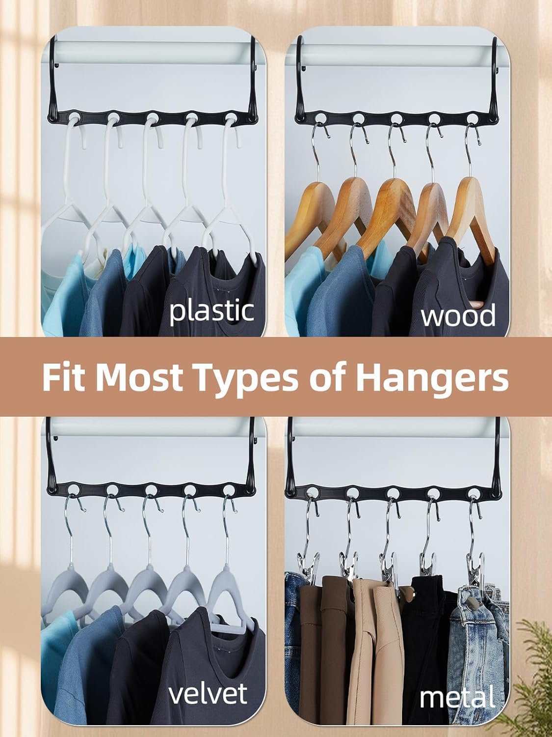 plastic closet organizer hanger