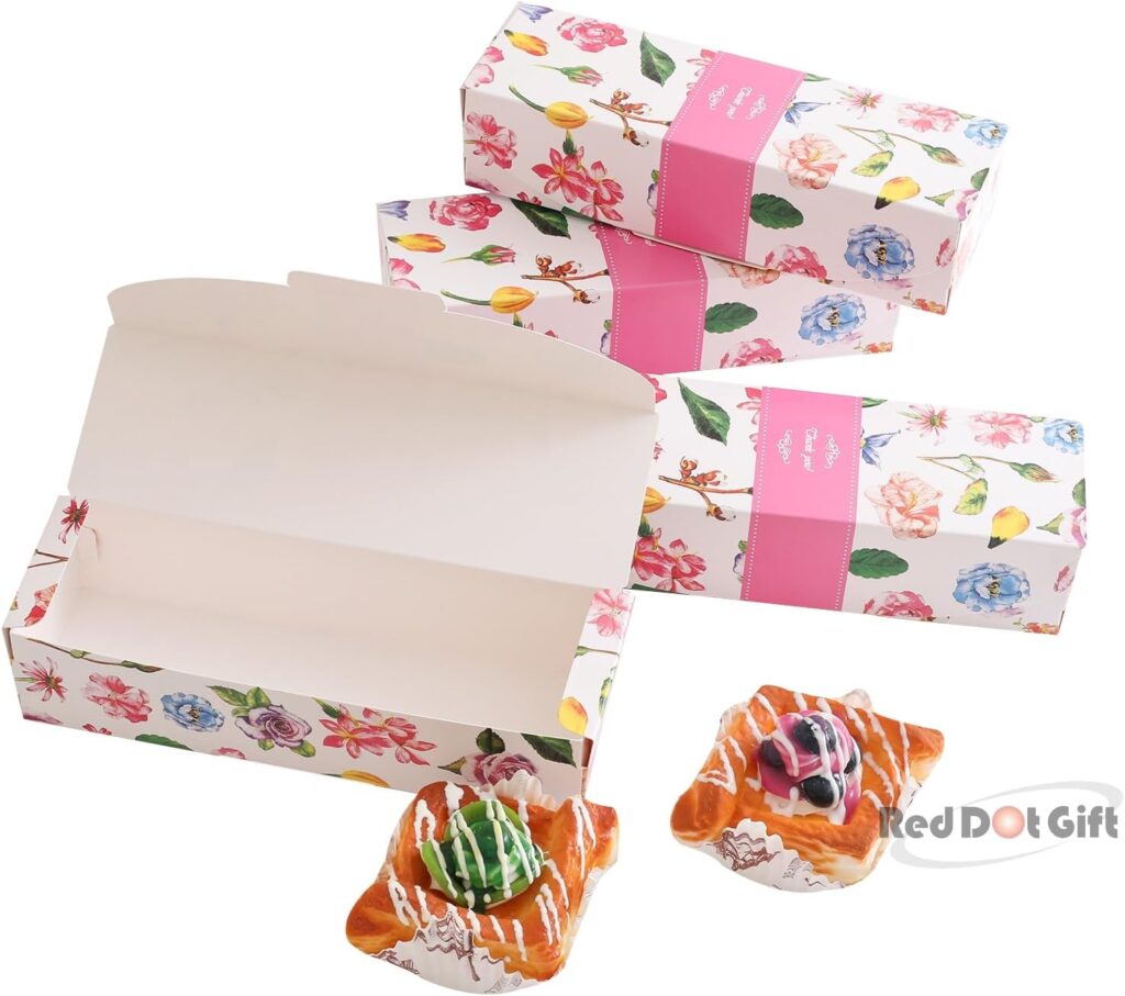 rectangle cookie packaging box 21.5 x 7 x 5 cm