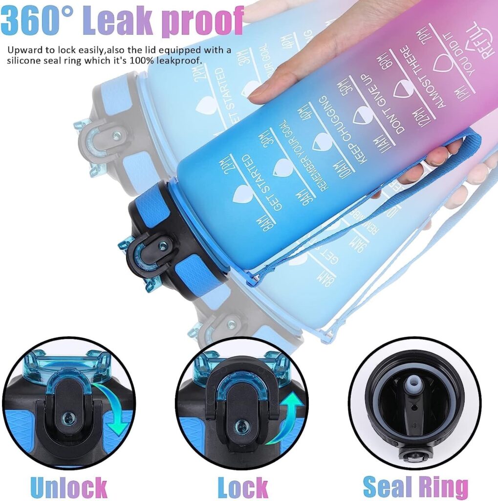 water bottle with carrying strap
