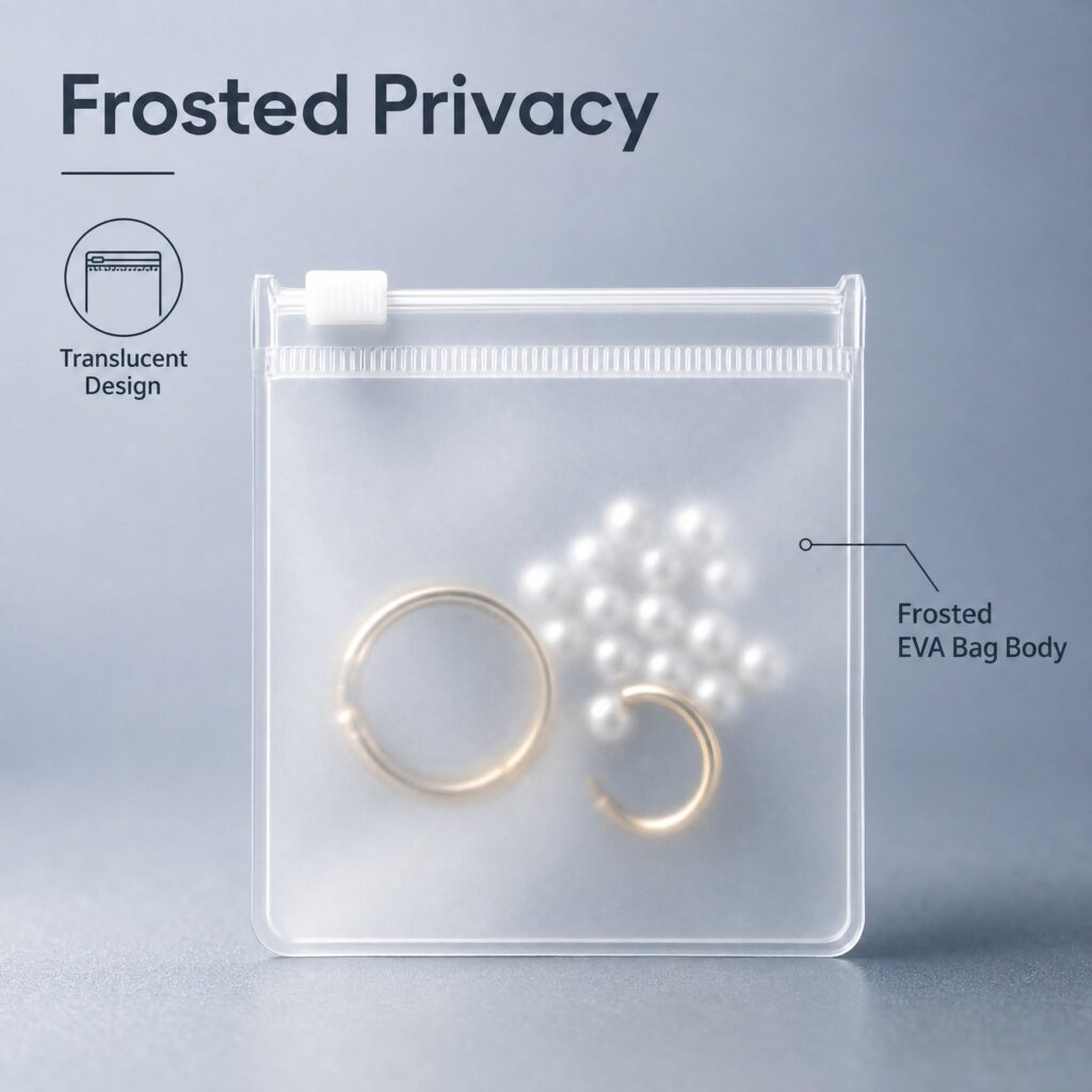 Reusable Bag clear EVA zipper storage pouch