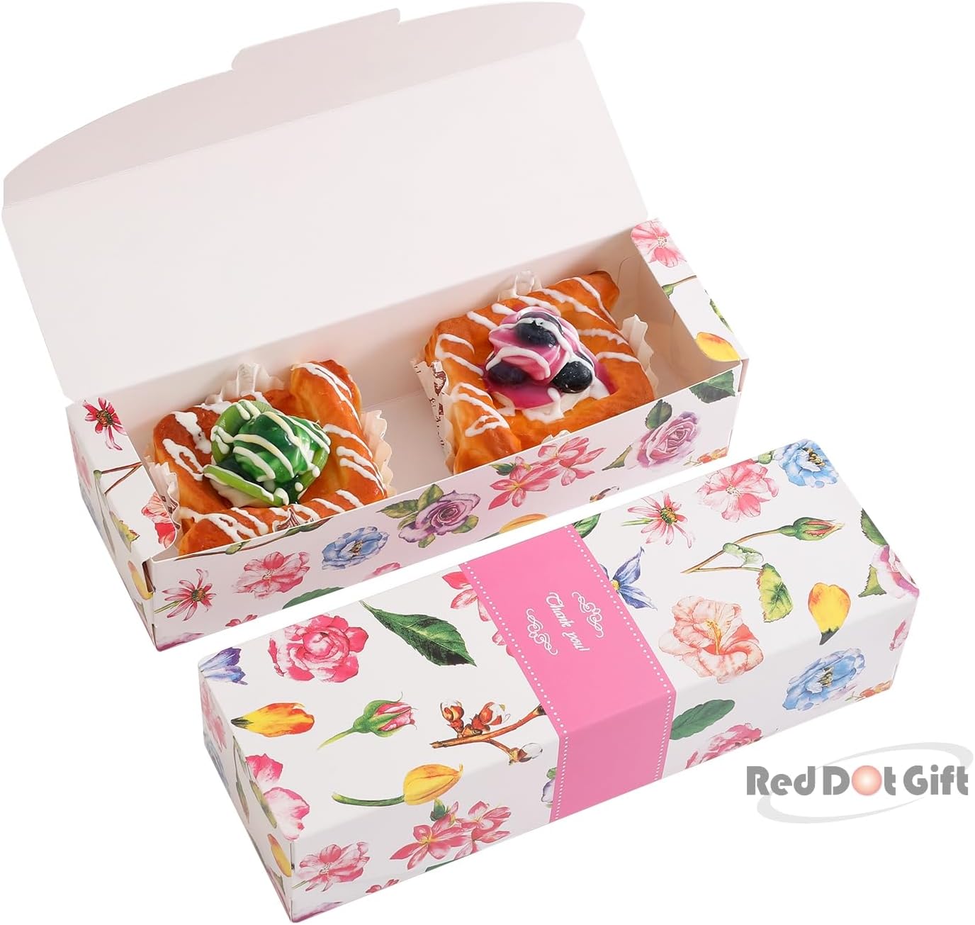 Rectangle Boxes, Cardboard Biscuit Boxes, Cookie Packaging Containers, Baking Cake Chocolate Storage Party Supplies Wedding Gifts. (Size: 21.5x7x5 cm) - Image 6