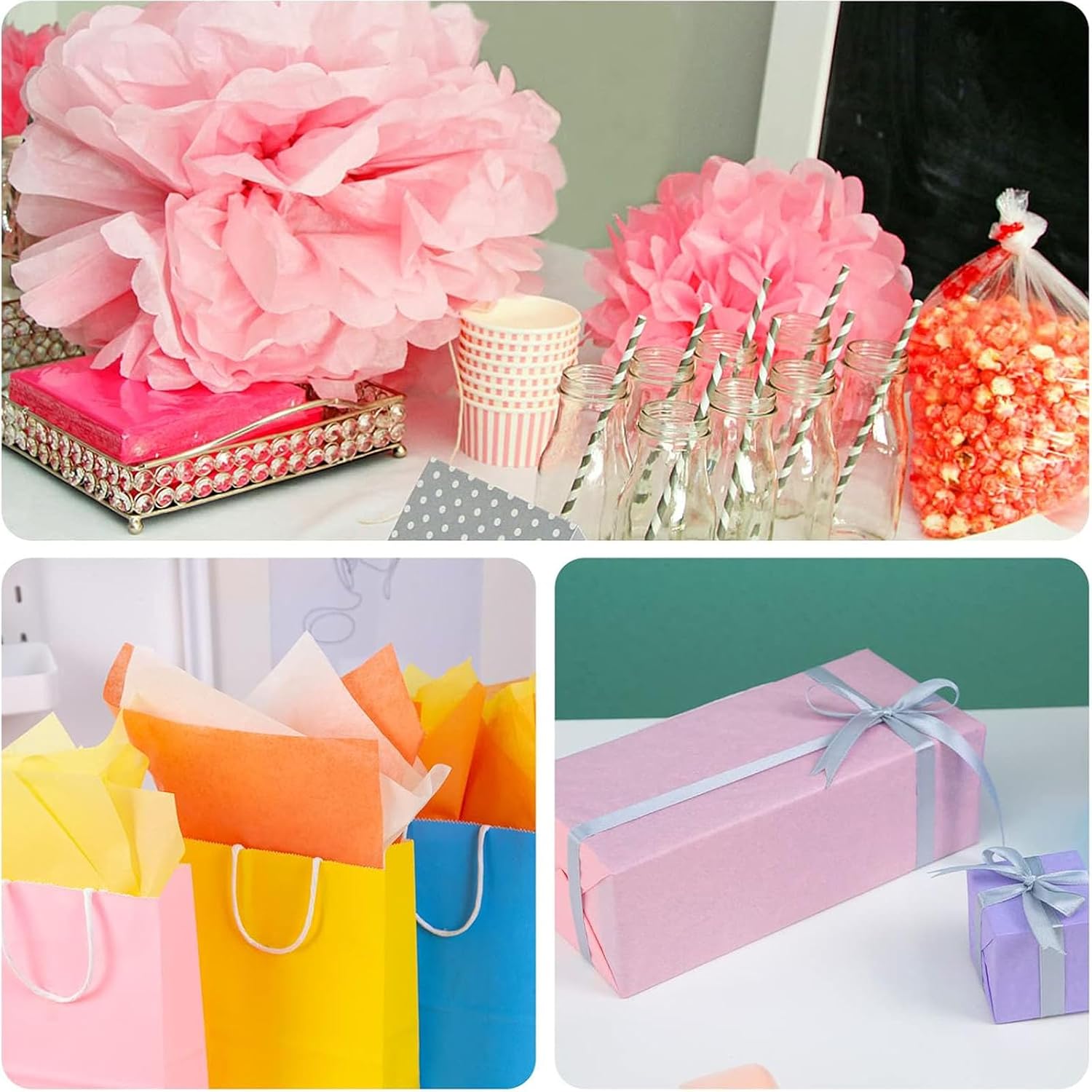 Premium Tissue Paper 50 Sheets (50x75 cm) – 17 GSM Acid-Free Wrapping Sheets for Gifts, T-Shirt Packaging, DIY Art & Craft Projects. - Image 6